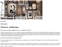 Tablet Screenshot of moderneschilderijen.nl