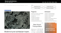 Desktop Screenshot of moderneschilderijen.be